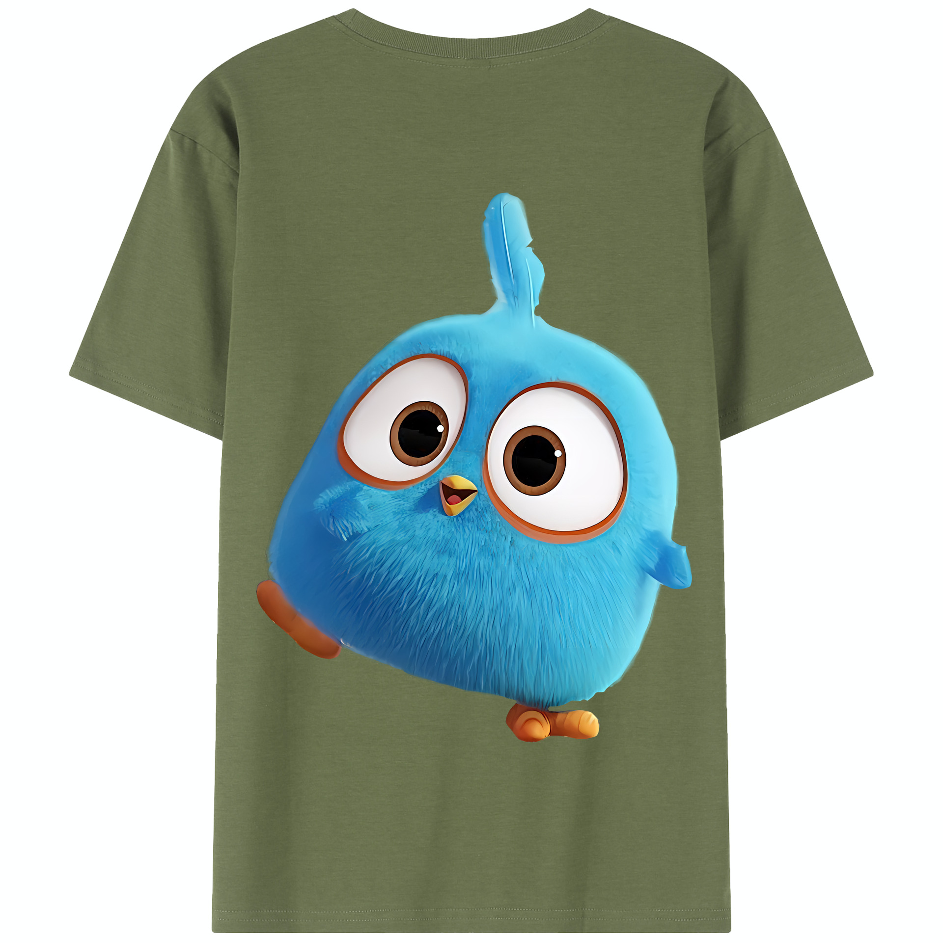 （画像用） Angry Birds アングリーバード 綿100％半袖Tシャツ（背面プリント）